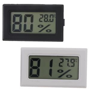 Wholesale mini refrigerator white resale online - black white FY Mini Digital LCD Environment Thermometer Hygrometer Humidity Temperature Meter In room refrigerator icebox