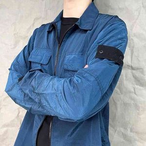 bahar paltoları erkek toptan satış-Sonbahar Tasarımcısı Erkek Ceketler Taş Bahar Adası CP Ceket Moda Kapüşonlu Hoodies Erkekler Spor Giyim Giyim Rahat Fermuar Mont Adam