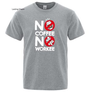 メンズTシャツラストチャーム禁止コーヒー 作品プリント男Tシャツ夏TシャツSrt Mode Mode Comfoable Tシャツ