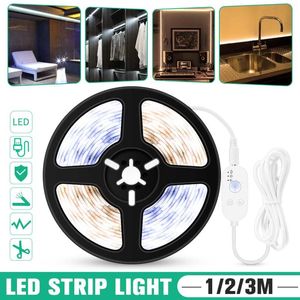 1 Meter USB Intelligente Sensor LED Strip Flexibele Waterdichte Tape Ribbon Setting Licht voor Thuis Closet Party Strips