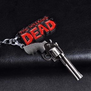 Wholesale tv keys for sale - Group buy TV Series The Walking Dead Design Logo Rick Grimes Revolver Alloy Key Chains Keychain Keyfob Keyring Key Chain Accessories