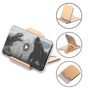 Wholesale cell phone holders for desk for sale - Group buy Flexible Portable Desk Plastic Phone Holder Plating Effect Mulltifunctional Non slip Brackets Adjustable Stand Easy to Carry Universal for Cellphones