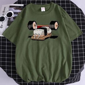 Men s T Shirts Print Funny Anime Sport Sushi T Shirt For Men Casual Crewneck Tshirts Harajuku O Neck Tops Vintage S XXXL Clothes Mens