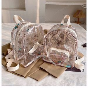 Wholesale jelly bags for kids resale online - Women Mini Backpack Purse Cute PVC Transparent Jelly School Bags for Kids Clear School Bag Girls Back Pack