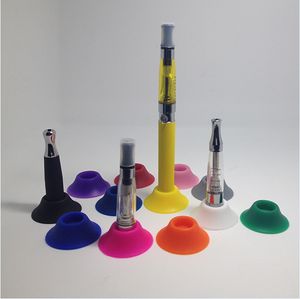 Silikonowy uchwyt podstawy EGO Vape Display Stands Atomizer Sucker Kolorowe do trzymania E Papieros Clearomizers Fit Evod Baterie