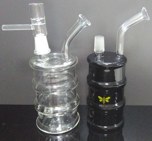 Oil Drum Glass Bong Oil Rig Recycle Glass Water Pipe With MM Glass Smoking Pipe Glass Rig Hookahs