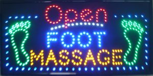 Large x16 quot Open Foot Massage LED Salon Spa Nails Neon Sign Shop Bright Display