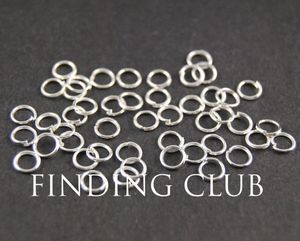Wholesale 500 pcs 4mm 5mm 6mm Silver plated Open Jumprings Jump rings - Supplies Jewelry for DIY