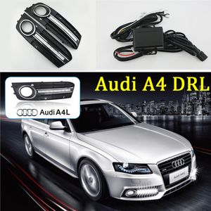 führte nebellicht für audi großhandel-1 Paar für Audi A4 B8 Auto Auto Tagfahrlicht mit Kopf LED DRL ersetzen Nebellampenabdeckung