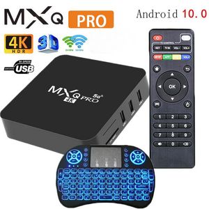Wholesale android tv box resale online - MXQ Pro Android TV Box RK3228 Android10 GB GB HD D G G WiFi Google Play Media Player i8 keyboard