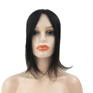 top topper hair topper achat en gros de 13x12cm Human Hair Silk Base de base pour femme Naturel Scalp Top Cheveux Brésiliens Toppers Pièces de poitrine