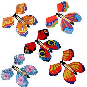 sihirli uçan kelebekler toptan satış-Boş Elleriyle Uçan Değişim Özgürlük Kelebek Sihirli Prop Püf Noktaları Komik Prank Joke Mistik Trick Oyuncaklar Yetişkin Çocuklar için cm