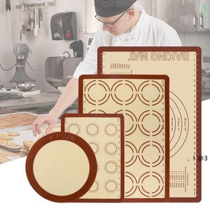 NEWLarge Silicone Baking Mats Set with MeasurementsHeat Resistant Non Slip Non Stick Duty Reusable Oven Food Safe Baking Sheet Cooking EWA55