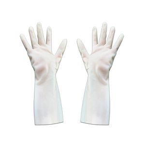 使い捨て手袋1ペアニトリル33cmの長抵抗作業家庭用クリーニングホワイトグリーン