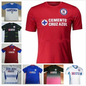 pembe siyah forma toptan satış-2021 CD Cruz Azul Futbol Formaları Rosa Kit Pembe Siyah Eve Alvarado Rodriguez Pineda Escobar Romo Kalekpeer Futbol Gömlek