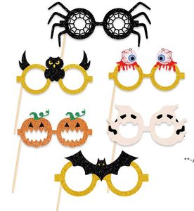 Halloween glasses Decoration creative ghost pumpkin Photo Props atmosphere layout party supplies HHD10095