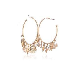 V R Fashion jewelry for girl gold plated hoop earring cute marine organism small pendant rhintone earrings