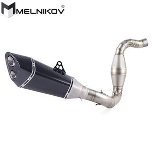 Motorcycle Exhaust System Full Muffler Escape Middle Contact Pipe Slip On For G310R G310GS G R GS