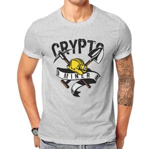 Modieuze stijl heren t shirts crypto mijnwerker gereedschap anime grafische tees shirt grappige klassieke creatieve trendy persoonlijkheid tops