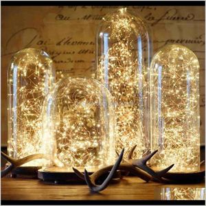 Party Fengrise M LED Koperdraad String Lights Wedding Fairy Light Decoration AA Batterij Operated Year Christmas Decor WMTluu HX5CN ZVI4E