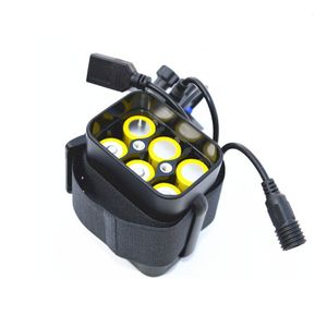 18650 Case akumulatora Wodoodporna V USB DC Ładowanie Pudełko Pudełko do rowerów LED Rower