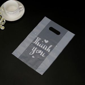 Thank You Plastic Gift Wrap Bag Cloth Storage with Handle Party Wedding Candy Cake Wrapping Bags EEB6130