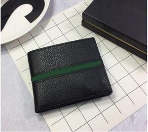 ホットブランドの男性の短い財布の古典的なファッション男性のパッチワーク財布ギフトボックスが付いているコインポケットカードホルダー