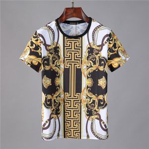 Gorąca sprzedaż Bawełna Nowy Męskie Summer Tees Plus Size Koszula Koszulka Krótki Rękaw T Shirt Drukowana bawełniana koszulka Mężczyźni Designer Odzież M XL