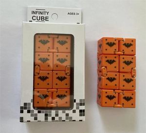 Halloween Seria Infinity Cube Fidget Decompression Zabawki Palec Hand Spinners Zabawki Zabawki dla Dorosłych Dzieci Puzzle ADHD Stresowy Relief Prezent Kolor Pudełko Opakowania