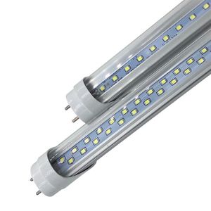 4ft led floresan toptan satış-LED Tüp W W Sıcak Serin Beyaz mm ft SMD2835 adet adet Süper Parlak LED Floresan Ampuller AC85 V UL