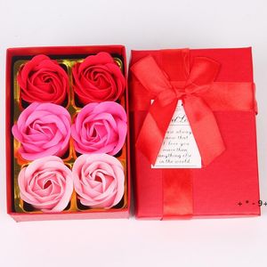 gifts for marriages venda por atacado-Valentine s Day Natal Sabão Flor Cruz Caixa de Presente Preservado Flores Criativo Aniversário Casamento Presente RRF13349