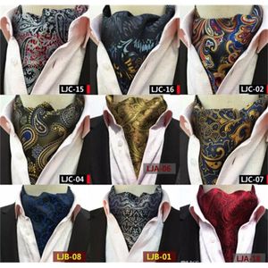 Retro Paisley Cravat Luxury Men Wedding Formal Cravat British Style Gentleman Silk Scarves Neck Ties Suit Scarves Business Necktie