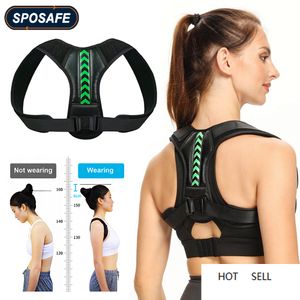 Adjustable Back Shoulder Posture Corrector Belt Clavicle Spine Support Reshape Your Body Home Office Sport Upper Neck Brace