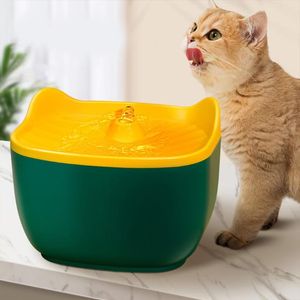 Wholesale automatic water feeder for cats resale online - Automatic Filter Drinking Fountain Pet Water Feeder Integrated Bowl Silent Feeding Cat Bowls Feeders