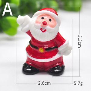 2021 Miniature Painted Christmas Decorations Snowman Christmas tree Scene Ornaments Gift Cake Plug in Home Decoration HWE10052