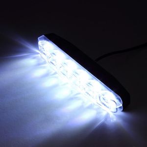 car xenon driving light toptan satış-Acil Durum Işıkları x Xenon Beyaz LED Süper Parlak DRL Gündüz Koşu Sürüş Sis Lambaları Su Geçirmez Araç Araba Lambası