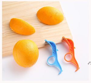 Multifunctional Peeling Knife Portable Plastic Peeler Lazy Fruit Knife Kitchen Tool Orange Peel Cutter RRD11722