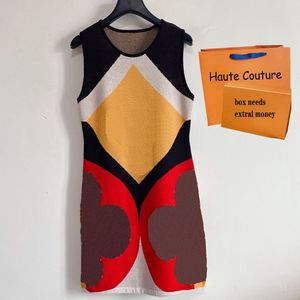 2021 Women s Printing Dress Fashion Panelled Dresses Womens Casual Sleeveless Long skirts High Quality Vintage Long skirt