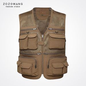 Wholesale mesh shooting vest for sale - Group buy Mens Summer Outdoors Tactical Mesh Vest Fashioni Breathable Shooting Multi Pockets Vest Shooting Waistcoat Sleeveless Jackets Outerwear Coat