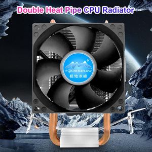 Fans Coolings CPU Luchtkoeler Polar Iceflow met zwarte mes PWM Quiet Fan Heatpipes Aluminium vinnen voor AMD LGA Ventilador