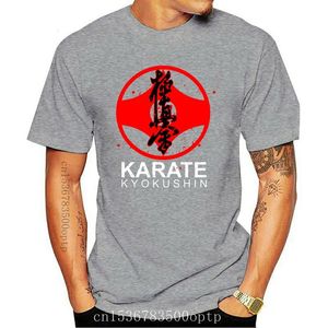 Męskie Koszulki Karate Kyokushin Japonia Martial Art Oyama Budo Training Black Men T Shirt Marka Tee Bawełniane Ubrania Drukowane Koszulki