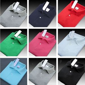 serin logoları tasarla toptan satış-Yaz Moda Erkekler Lüks Tasarımcı Timsah Nakış Logosu Polo Gömlek Kısa Kollu Serin Pamuk Slim Fit Rahat Iş Yüksek Kaliteli Gömlek