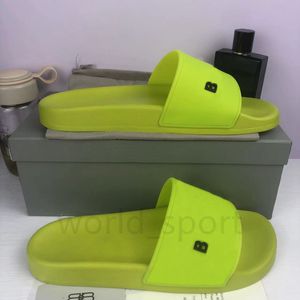 duş slaytları toptan satış-2022 Yüksek Kalite erkek kadın Tasarımcı Kauçuk Terlik Yeni Yazı Ayakkabı Slayt Moda Sandalet Düz Flip Flop Duş Plajı ile Kutusu Boyutu