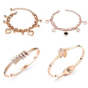 High quality China factory l stainls steel jewelry rose gold stainls steel bracelets for women