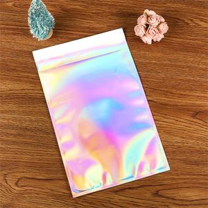 50pcs Laser Self Sealing Plastic Envelopes Mailing Storage Bags Holographic Gift Jewelry Poly Adhesive Courier Packaging Bags1 R2