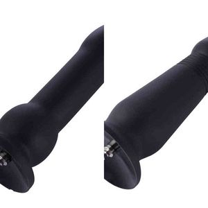 NXY Sex Anal Toys HISMITH cm Siliconen Plug met KLICLOK Big Butt voor Premium Machine Anale Dildo Zwart Long