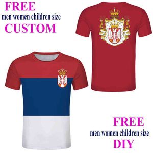 Wholesale diy tee shirts for sale - Group buy SERBIA DIY Free Custom Men t shirt Sport Top srpski Tee Shirts srbija Country Name Number Tees top X0602