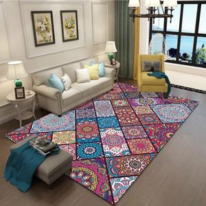 Carpets Vintage Art Ethnic Chinese Style D Carpet Lving Room Bedroom Study Mat Machine Washable Custom Rug Home Accessories