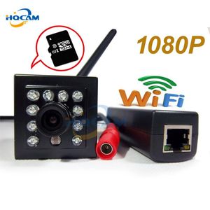 placa de áudio de rede venda por atacado-Câmeras HQCAM PoE P WiFi Áudio Night Vision Camera HD Network Mini IP MP Segurança P2P CCTV CAM TF CARD SLOT