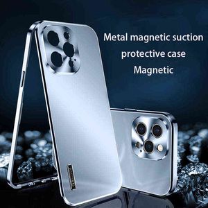 ingrosso estremità magnetiche-Per iPhone Pro Max Case Metal Telefono cellulare Casetta all inclusive antincendio anti caduta di alta gamma di lusso copertura protettiva magnetica H1110